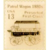 POLICE PATROL WAGON STAMP PIN